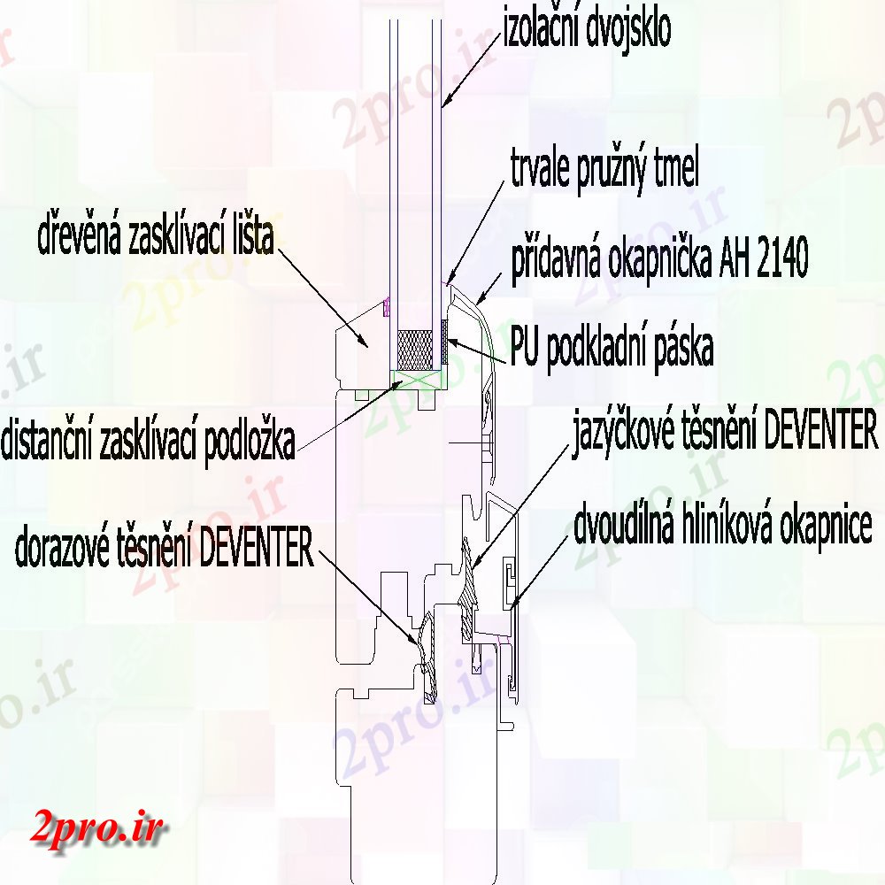 دانلود نقشه طراحی جزئیات ساختار طرحی شلوار پایین spodni- جزئیات (کد153572)