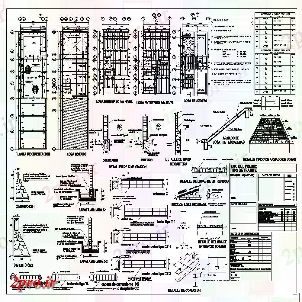 دانلود نقشه جزئیات پله و راه پله  هواپیما اسکلت بتنی  طراحی (کد153726)
