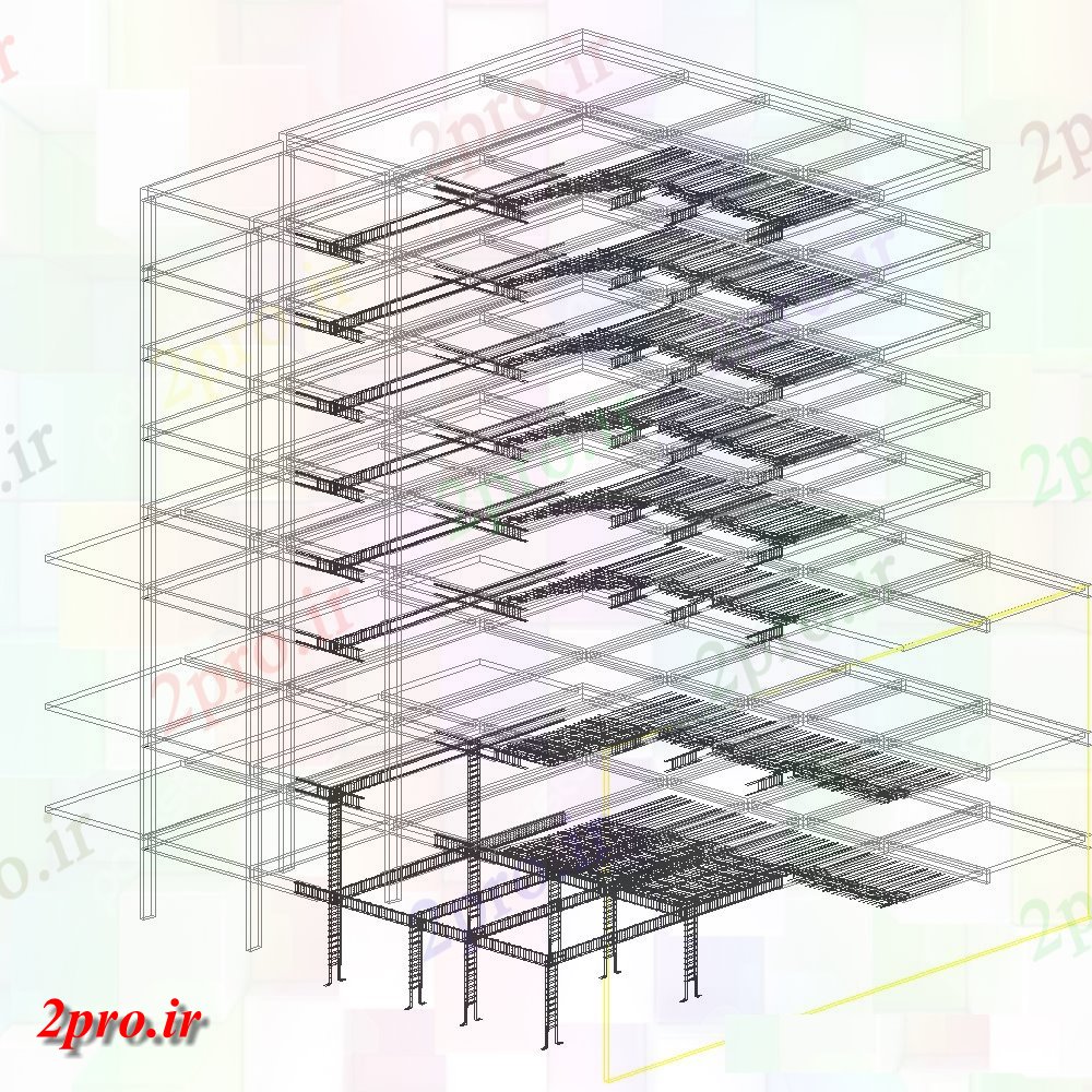 دانلود نقشه طراحی جزئیات ساختار برش انتقادی ساختار بتن  (کد154230)