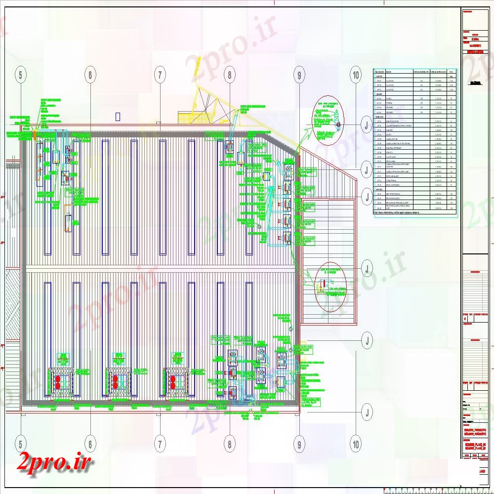 دانلود نقشه هایپر مارکت - مرکز خرید - فروشگاه آب و هوا بازار فوق العاده 32 در 48 متر (کد154525)