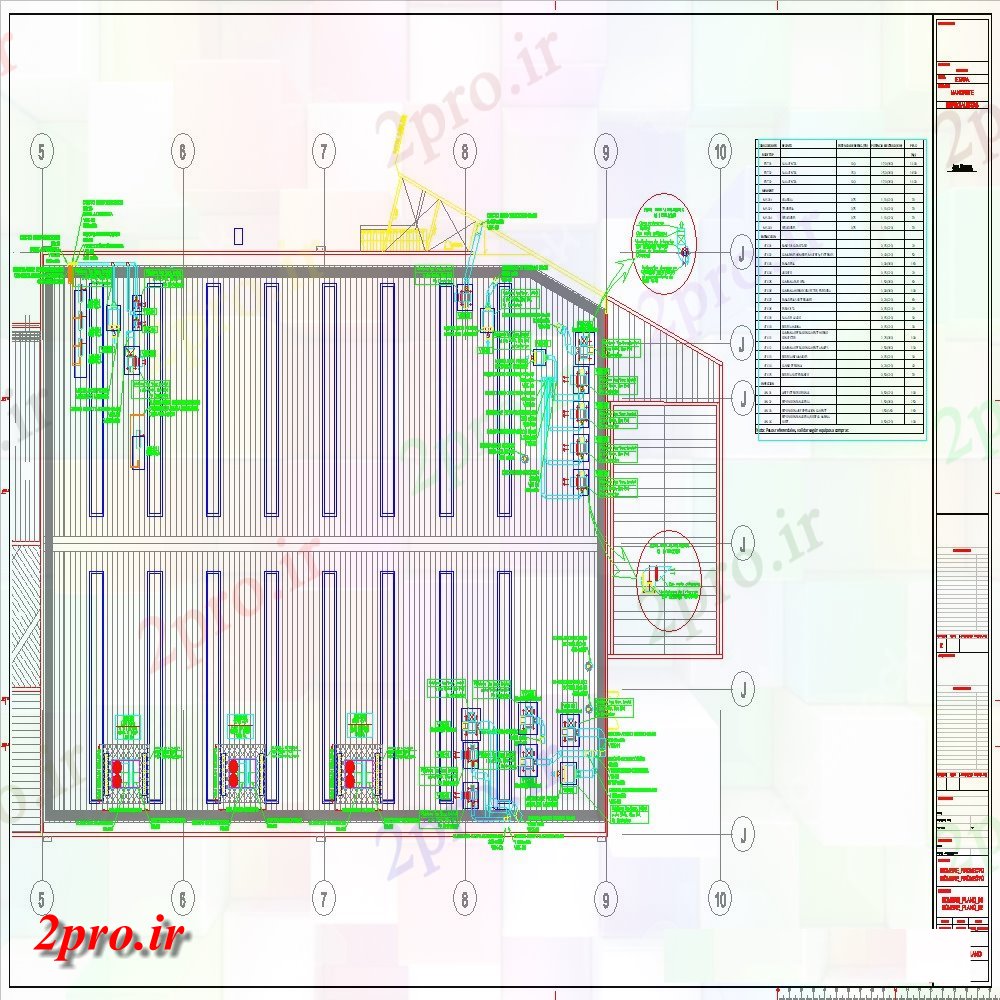 دانلود نقشه هایپر مارکت - مرکز خرید - فروشگاه آب و هوا طراحی بازار فوق العاده 32 در 48 متر (کد154542)