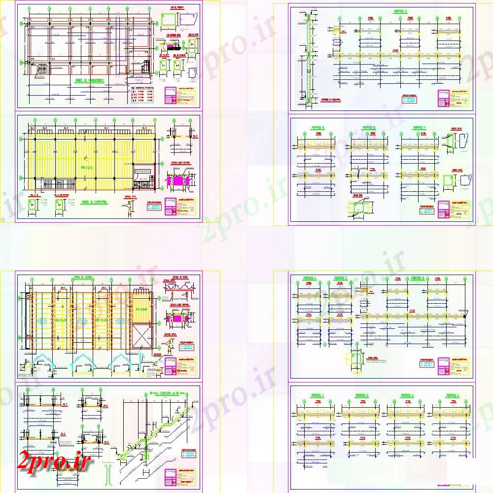 دانلود نقشه طراحی جزئیات تقویت کننده طرحی شرکت با نمای ساخت و ساز (کد154665)