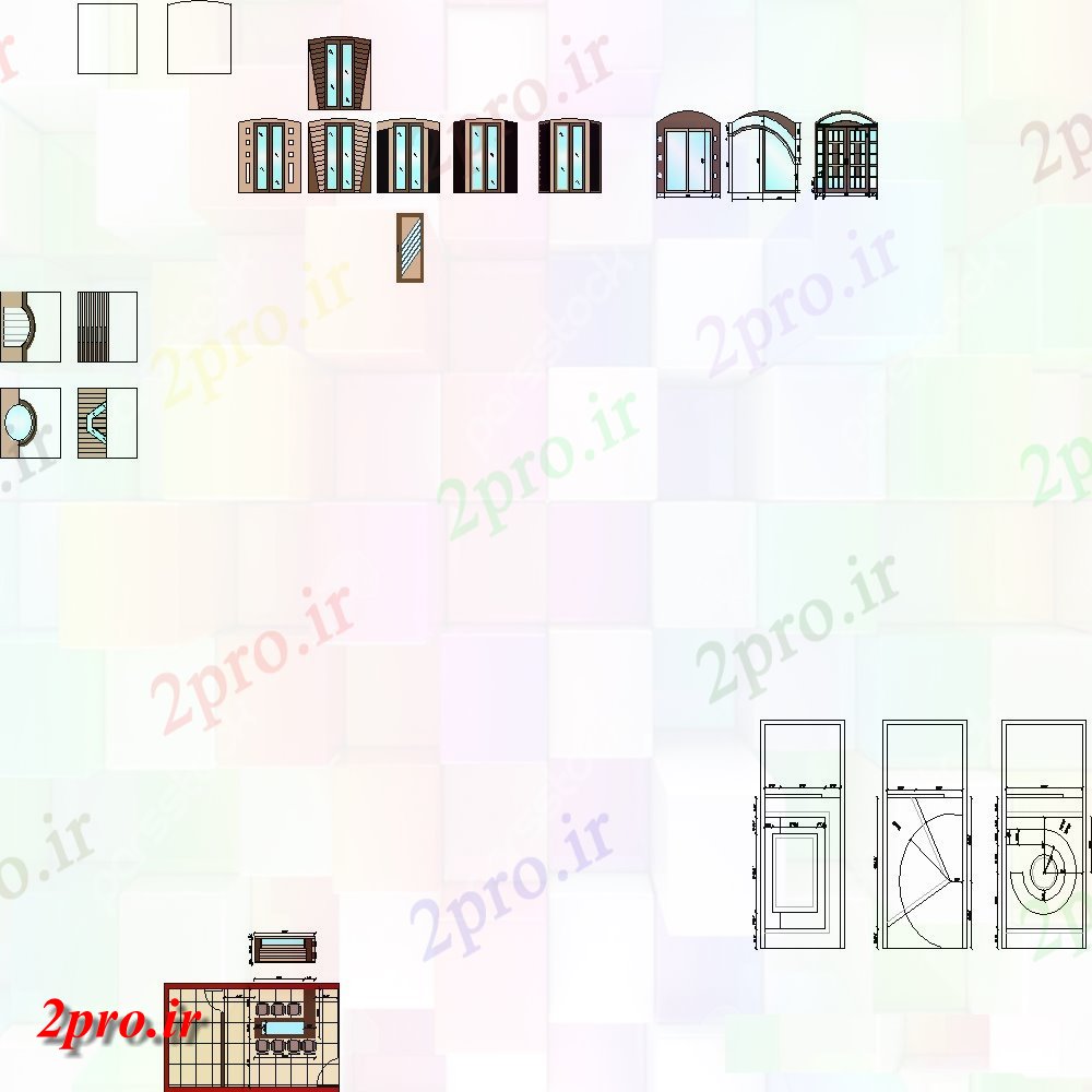 دانلود نقشه مسکونی ، ویلایی ، آپارتمان طرحی خانه دوبلکس 3 در 7 متر (کد154728)