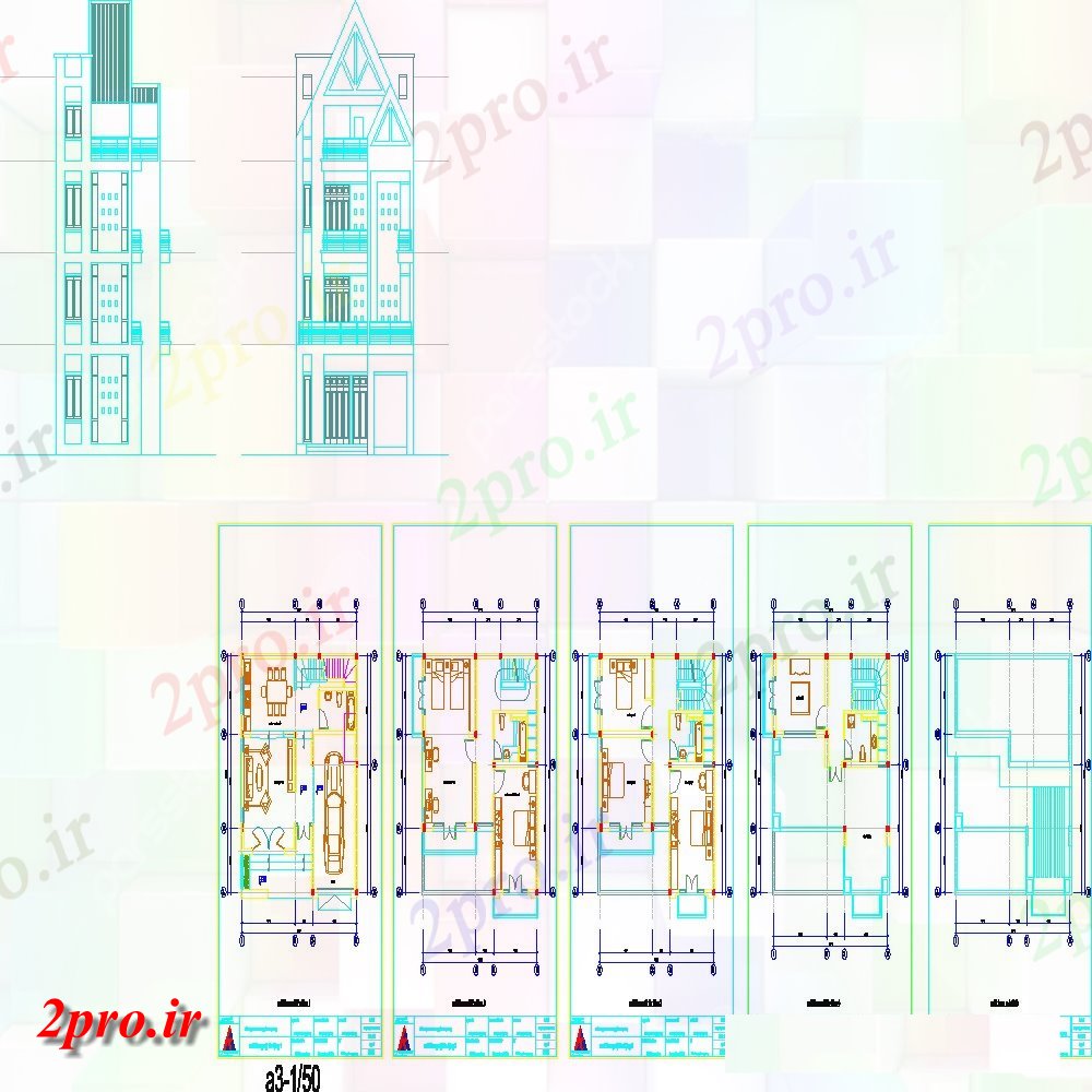 دانلود نقشه مسکونی  ، ویلایی ، آپارتمان  برنامه های طراحی معماری آپارتمان   (کد154797)