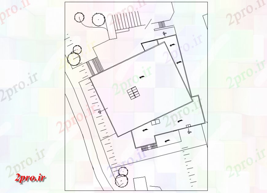 دانلود نقشه مسکونی  ، ویلایی ، آپارتمان  طرحی سقف خانه (کد154843)