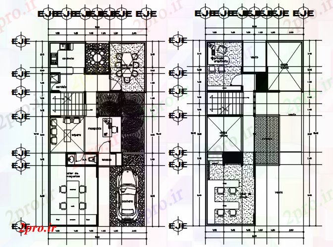 دانلود نقشه ساختمان اداری - تجاری - صنعتی طرحی ساختمان اداری طبقه 8 در 16 متر (کد154891)