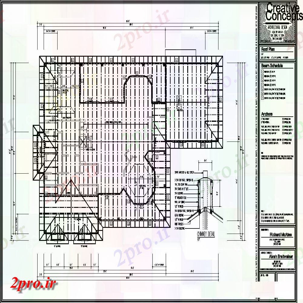 دانلود نقشه مسکونی ، ویلایی ، آپارتمان های چوبی خانه پروژه 65 در 100 متر (کد154900)