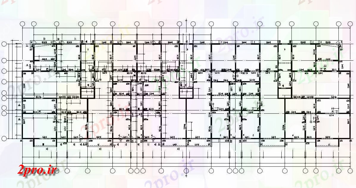 دانلود نقشه مسکونی  ، ویلایی ، آپارتمان  آپارتمان ساختمان  طراحی  (کد154928)