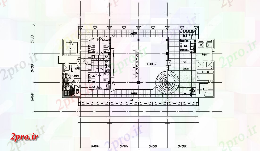 دانلود نقشه دانشگاه ، آموزشکده ، مدرسه ، هنرستان ، خوابگاه - خوابگاه طرحی بنایی مبلمان چیدمان 24 در 44 متر (کد154933)