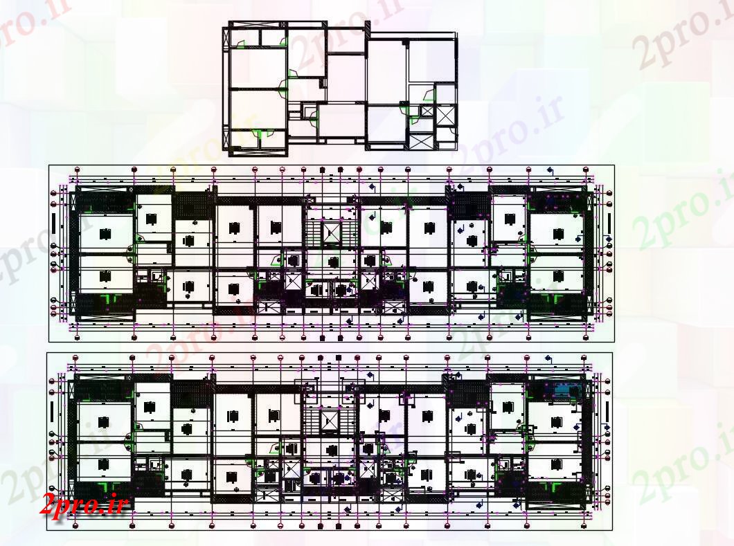 دانلود نقشه مسکونی  ، ویلایی ، آپارتمان  BHK آپارتمان   بزرگ طرحی چیدمان  (کد154995)