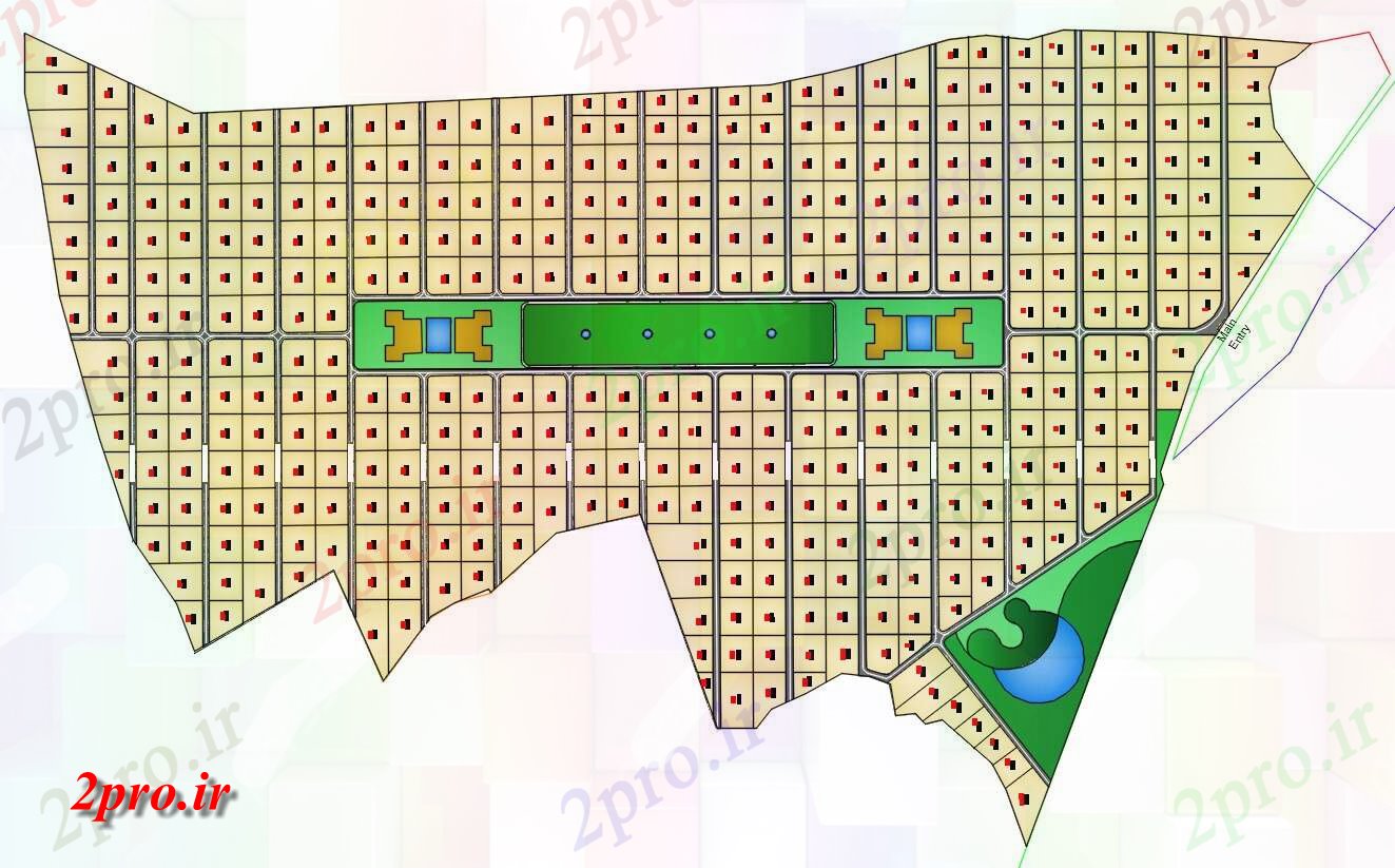 دانلود نقشه برنامه ریزی شهری معماری شهرستان پلات در قالب  (کد155022)
