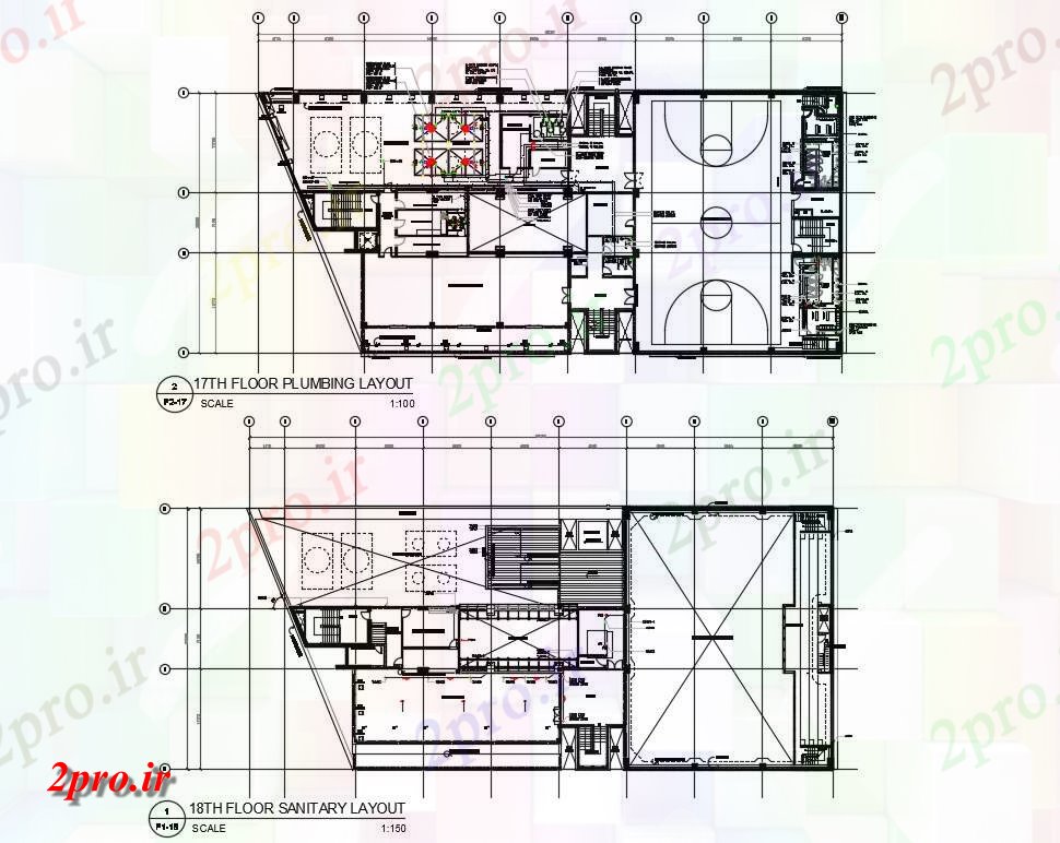 دانلود نقشه جزئیات لوله کشی یاد بگیرید چگونه می بزرگ باشگاه ساختمانی لوله کشی و بهداشتی طراحی طرحی به  (کد155272)