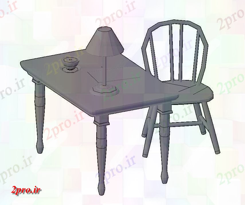 دانلود نقشه میز و صندلی صندلی و میز (کد155314)