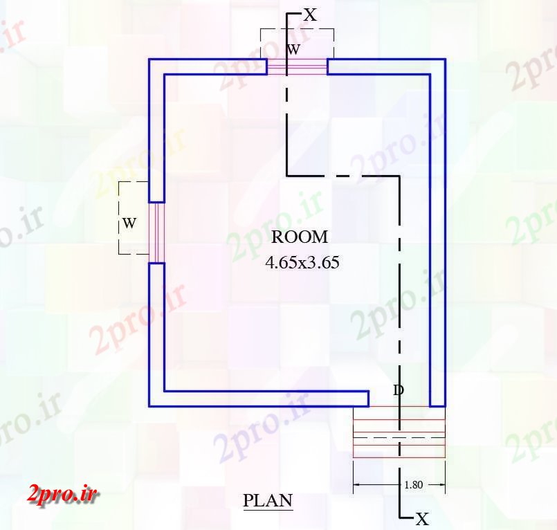 دانلود نقشه مسکونی  ، ویلایی ، آپارتمان  طرحی کف اتاق   (کد155341)