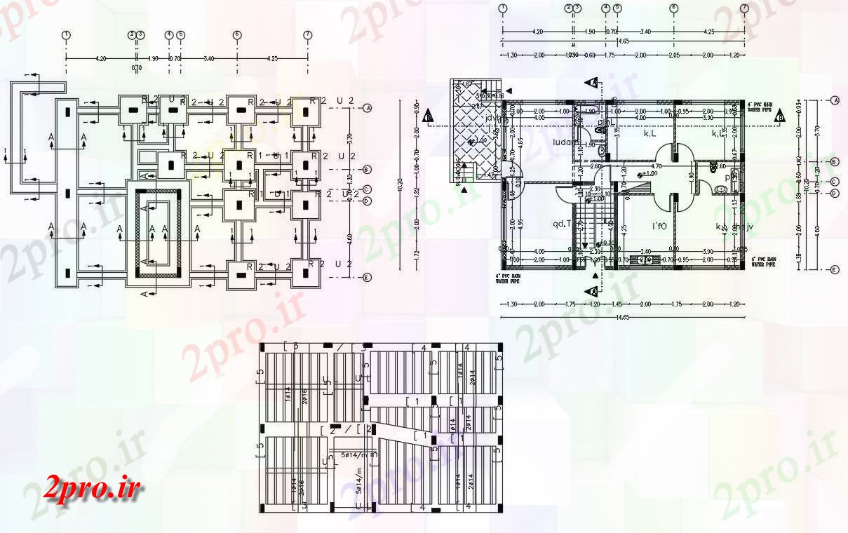 دانلود نقشه خانه های کوچک ، نگهبانی ، سازمانی - فوت مربع حجم توطئه خانه طرحی ساخت و ساز 10 در 14 متر (کد155423)