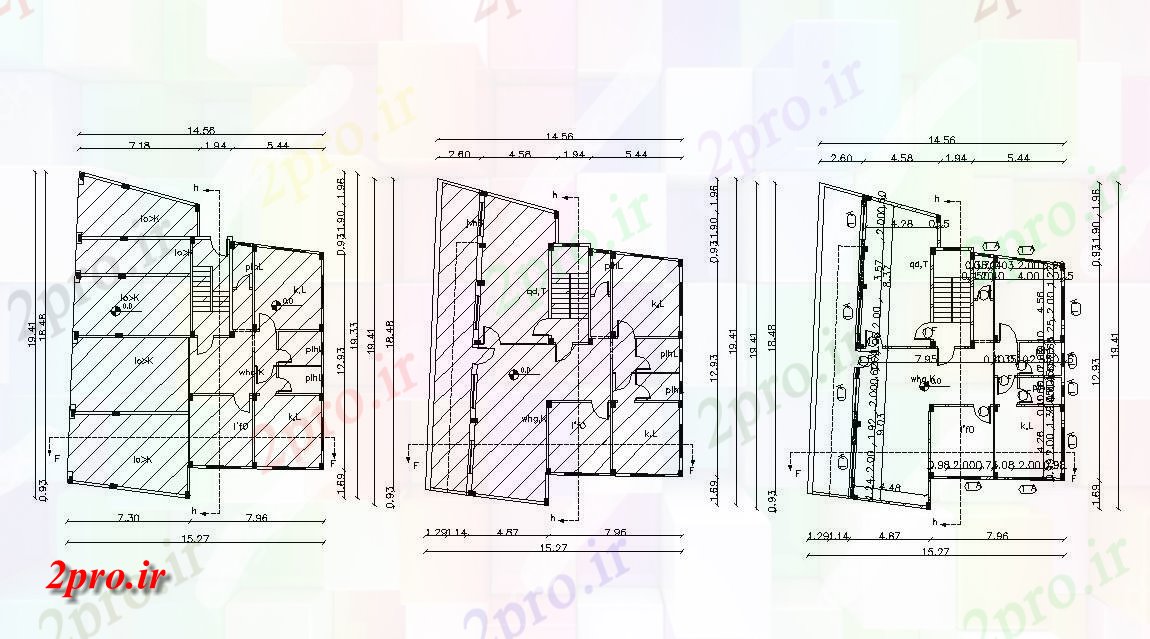 دانلود نقشه مسکونی  ، ویلایی ، آپارتمان  طرحی کار از تجاری و مسکونی طراحی ساختمان  (کد155441)