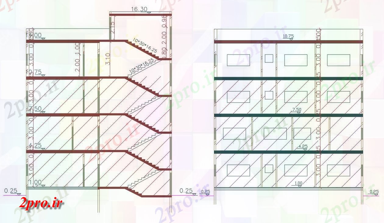 دانلود نقشه مسکونی  ، ویلایی ، آپارتمان  سطحی آپارتمان   بخش نشیمن  (کد155455)