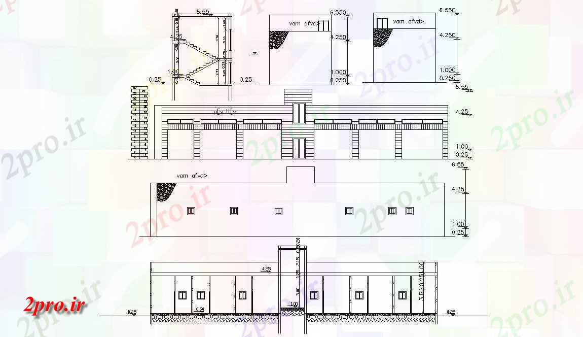 دانلود نقشه کارخانه صنعتی  ، کارگاه نماات و بخش های کارخانه طراحی ساختمان  (کد155474)