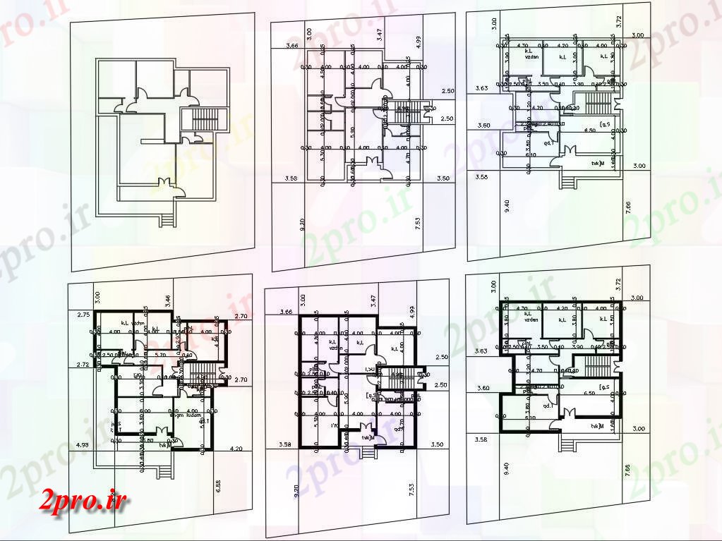 دانلود نقشه خانه های کوچک ، نگهبانی ، سازمانی - طرحی معماری اتوکد خانه نشیمن 12 در 14 متر (کد155489)