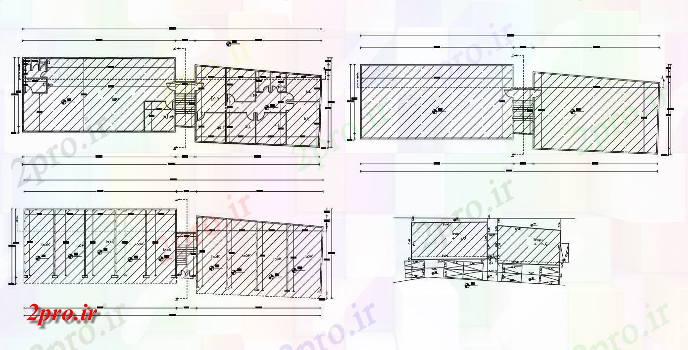 دانلود نقشه مسکونی  ، ویلایی ، آپارتمان  زمین فروشگاه کف و بالا خانه طرحی طبقه طراحی (کد155522)