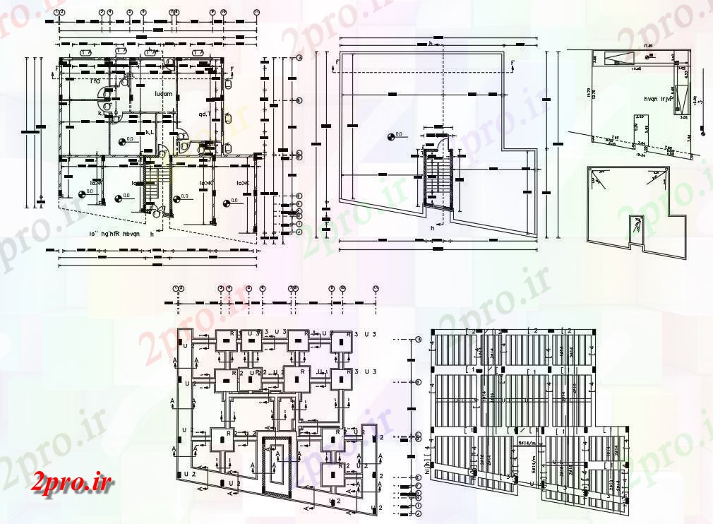 دانلود نقشه مسکونی  ، ویلایی ، آپارتمان  فروشگاه با آپارتمان   خانه (کد155528)