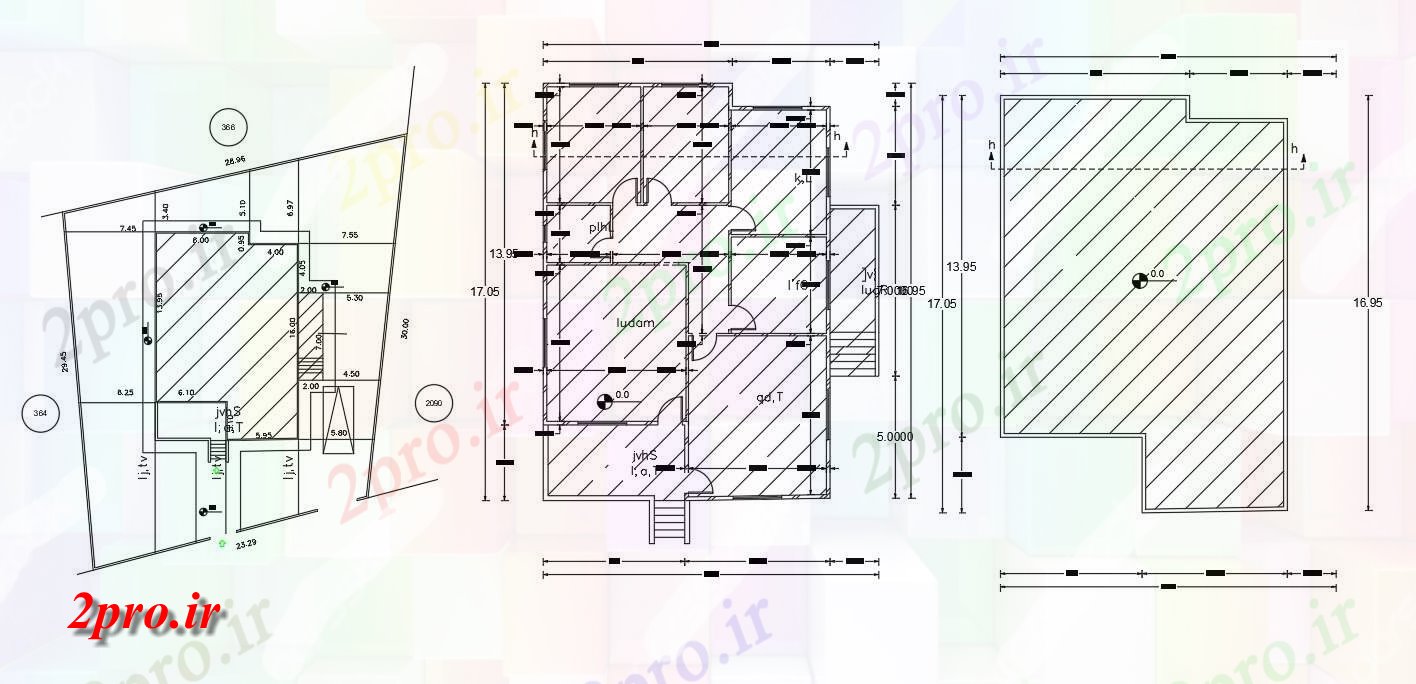 دانلود نقشه خانه های کوچک ، نگهبانی ، سازمانی - X 55 خانه 11 در 16 متر (کد155532)