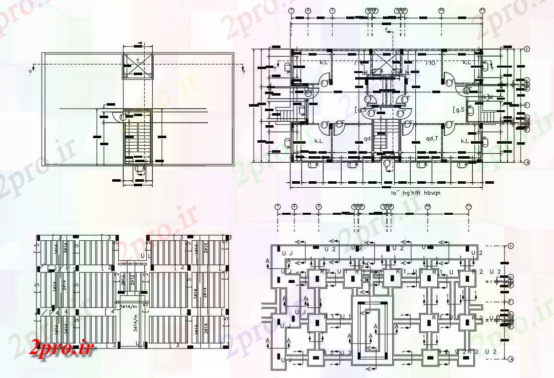 دانلود نقشه مسکونی  ، ویلایی ، آپارتمان  BHK آپارتمان   کار ساخت و ساز طرحی  نشیمن (کد155551)