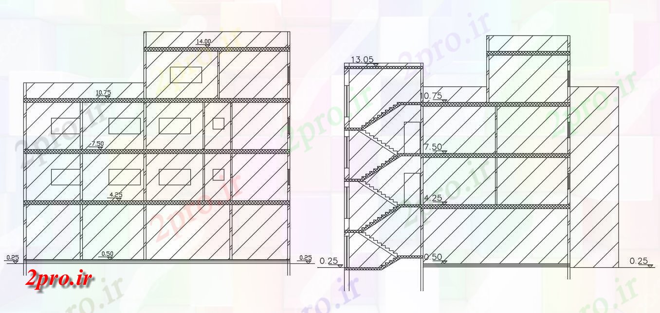 دانلود نقشه مسکونی  ، ویلایی ، آپارتمان  آپارتمان لوکس ساختمان بخش  نشیمن (کد155577)