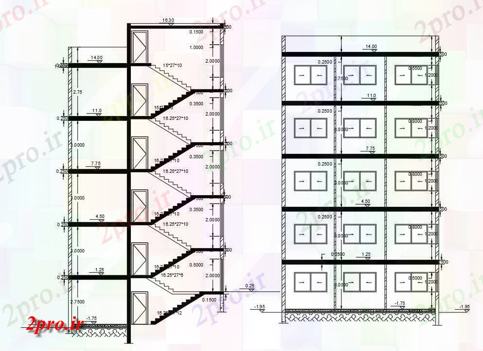 دانلود نقشه مسکونی  ، ویلایی ، آپارتمان  سطحی آپارتمان   ساختمان بخش  نشیمن (کد155594)