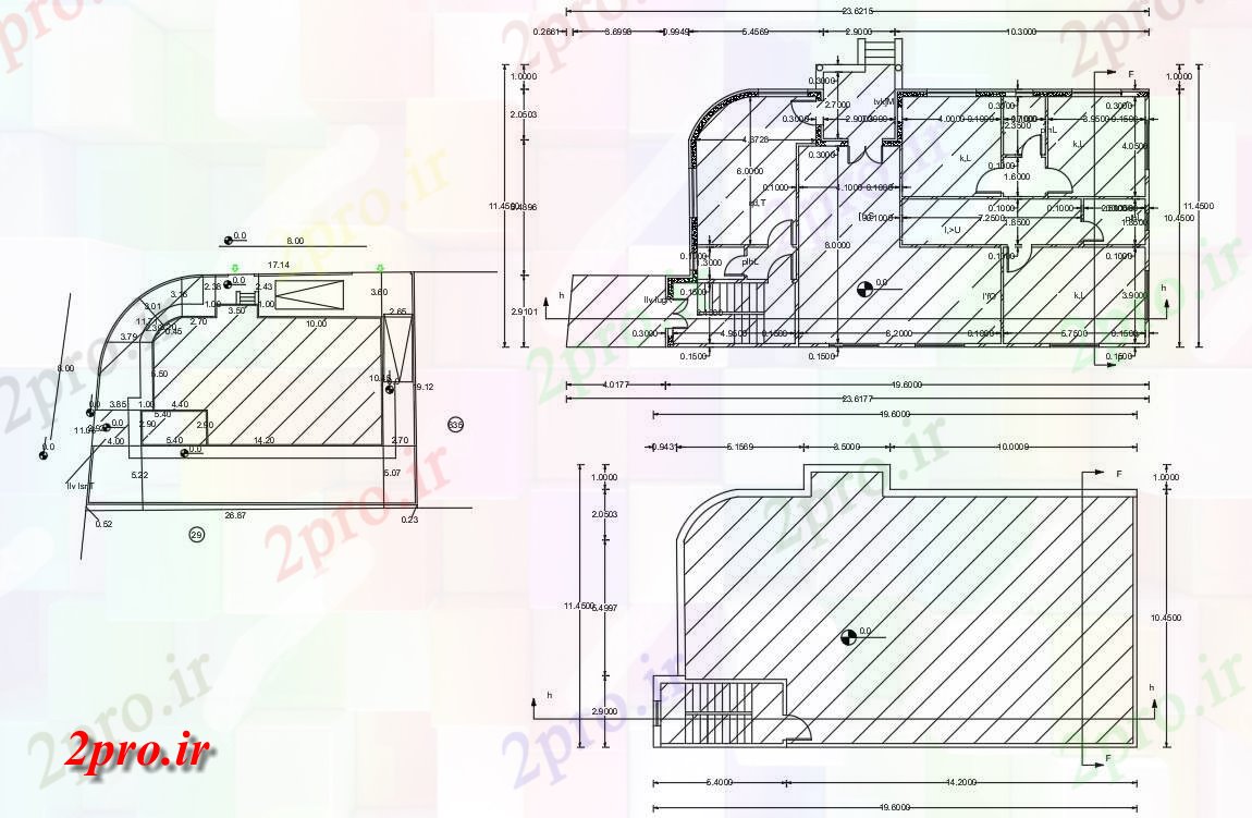 دانلود نقشه مسکونی ، ویلایی ، آپارتمان BHK خانه دان طرحی با سایت 10 در 18 متر (کد155615)