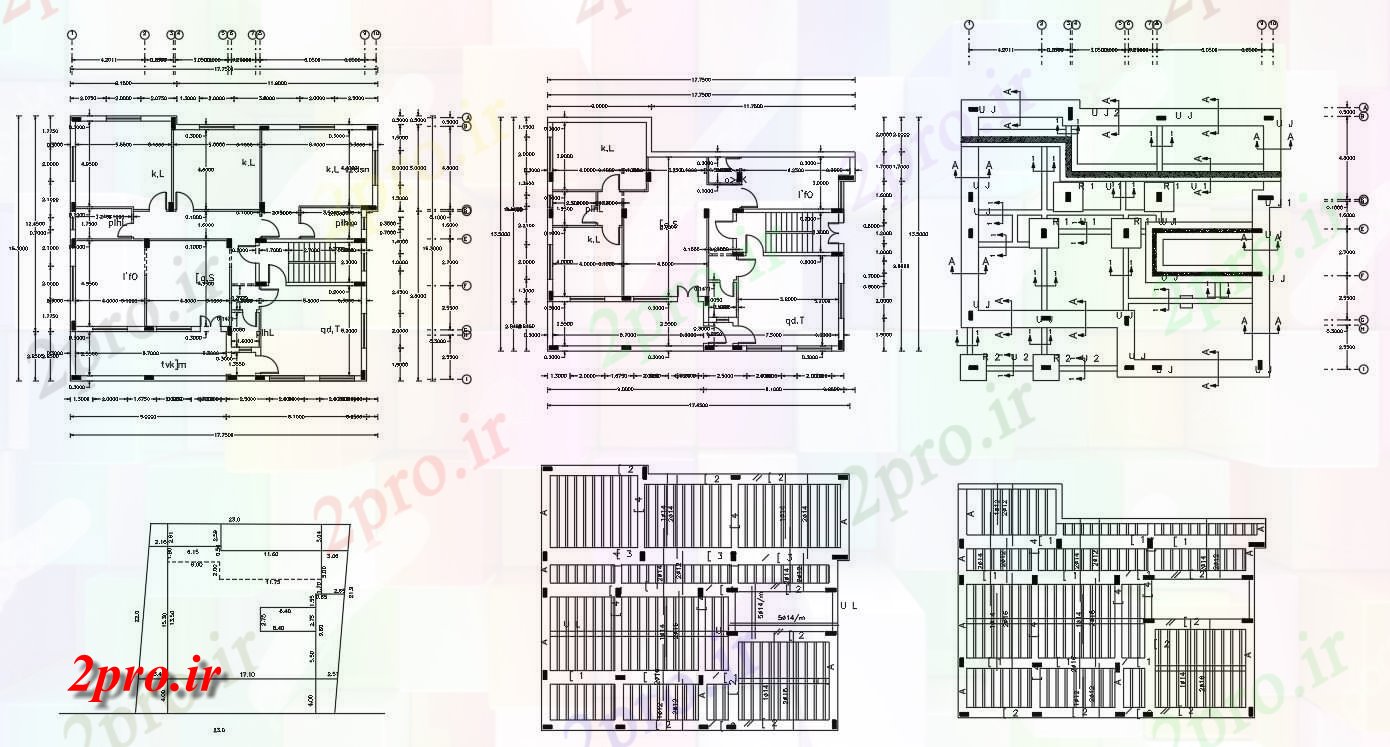 دانلود نقشه خانه های کوچک ، نگهبانی ، سازمانی - X 55 'پا خانه معماری طرحی نشیمن 15 در 17 متر (کد155676)