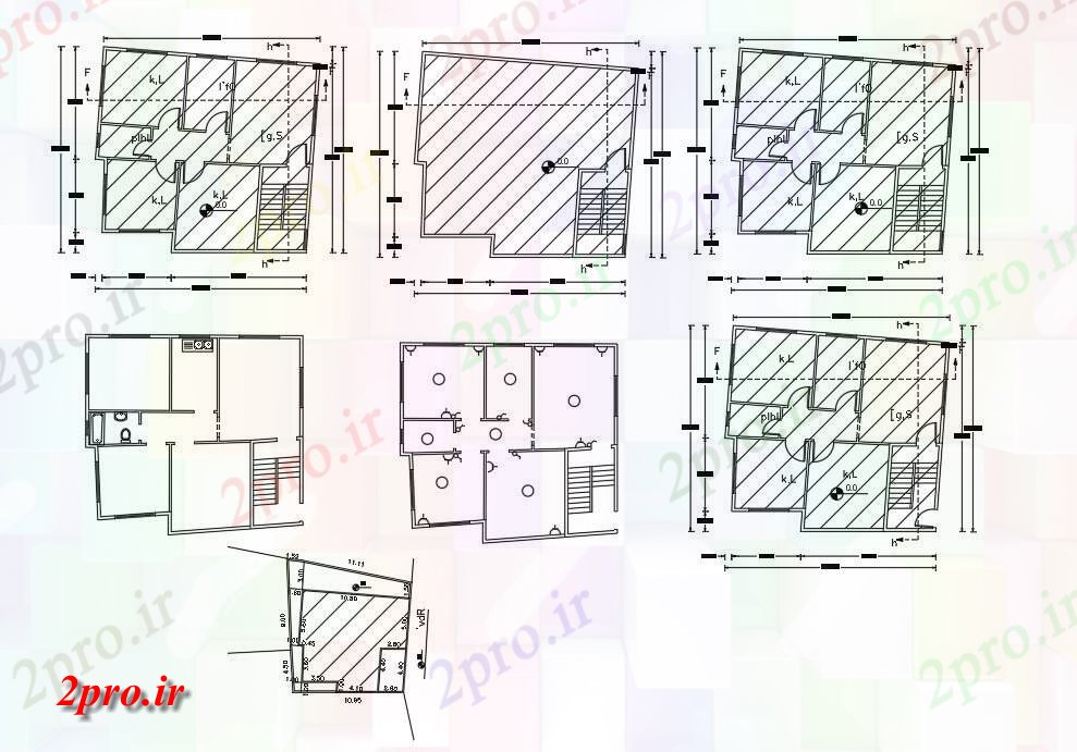 دانلود نقشه مسکونی  ، ویلایی ، آپارتمان  BHK آپارتمان   با طرحی دان سایت  (کد155679)