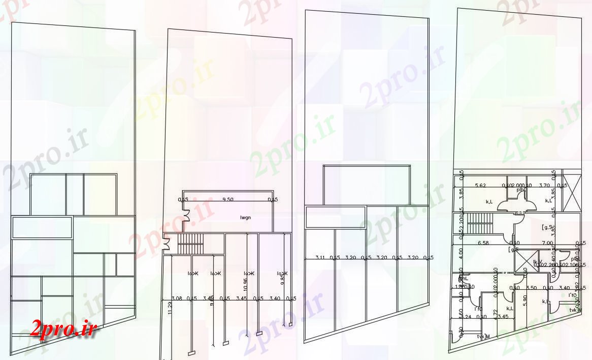 دانلود نقشه مسکونی  ، ویلایی ، آپارتمان  BHK آپارتمان   لوکس خانه طراحی (کد155681)