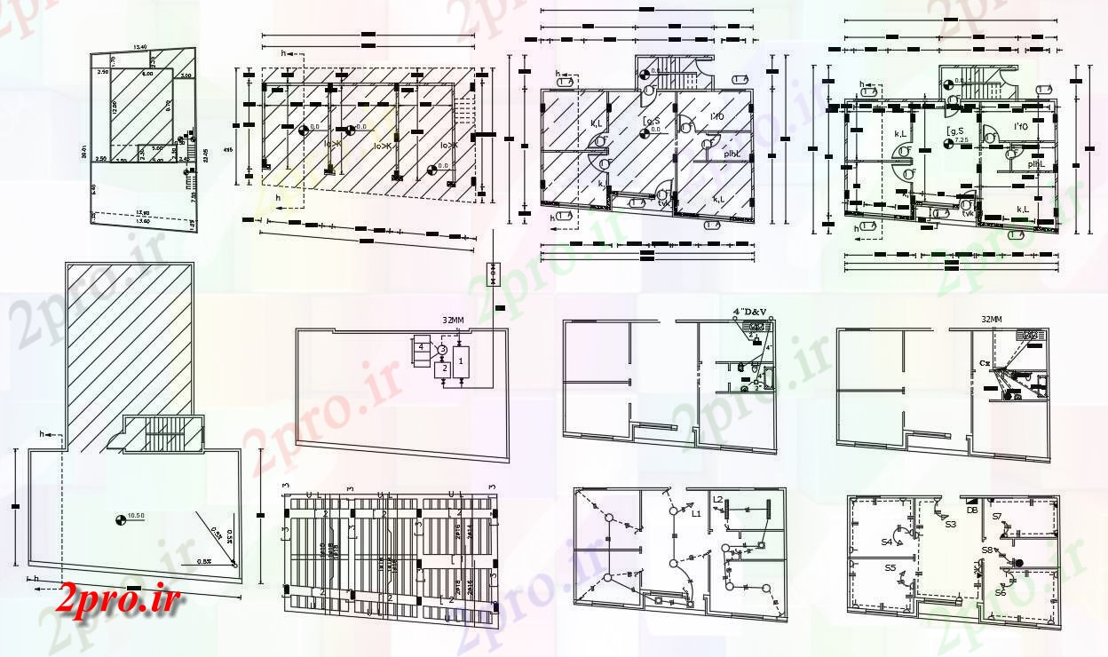 دانلود نقشه مسکونی  ، ویلایی ، آپارتمان  توسط 40 فوت خانه    (کد155736)