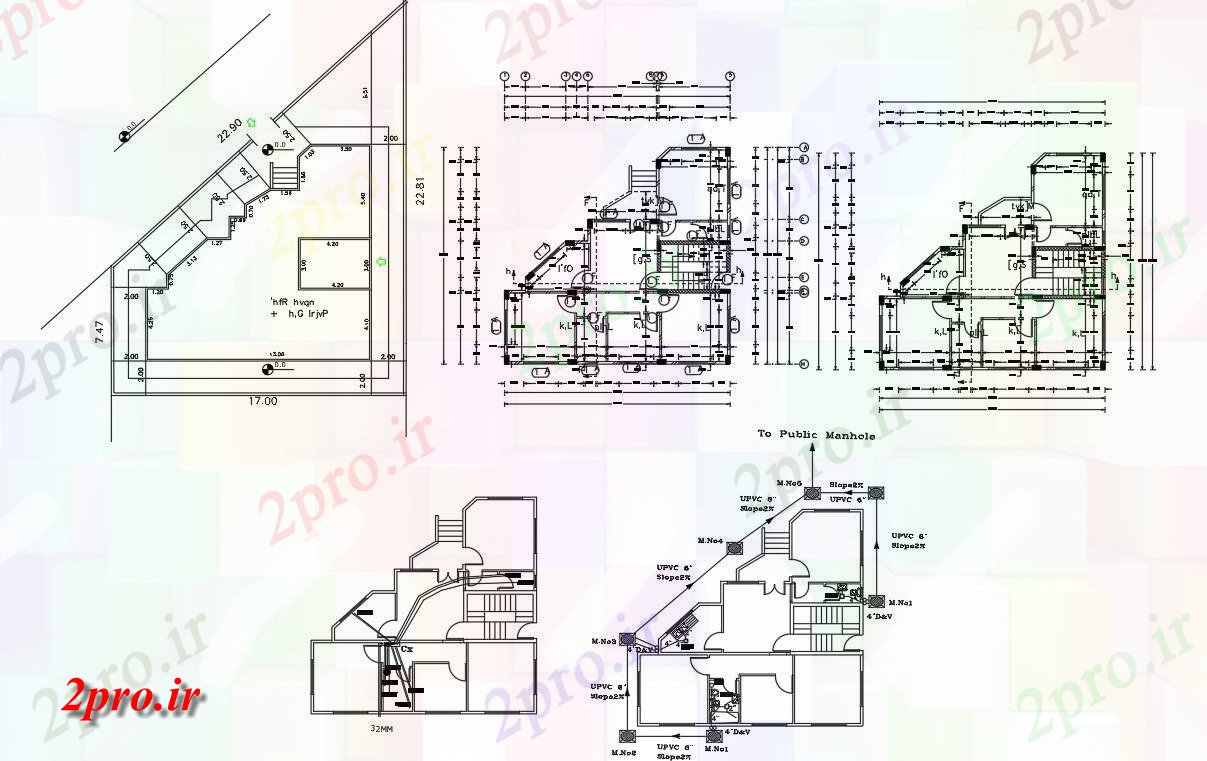 دانلود نقشه خانه های کوچک ، نگهبانی ، سازمانی - طرحی معماری اتوکد خانه نشیمن 12 در 13 متر (کد155801)