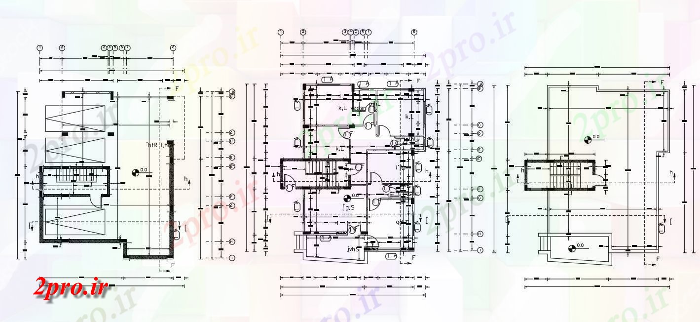 دانلود نقشه خانه های کوچک ، نگهبانی ، سازمانی - BHK خانه معماری طرحی طبقه 12 در 14 متر (کد155830)