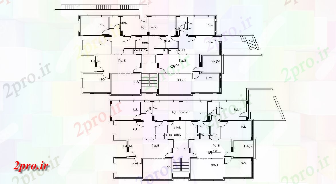 دانلود نقشه خانه های کوچک ، نگهبانی ، سازمانی - طرحی مسکونی خانه طبقه 16 در 20 متر (کد155898)