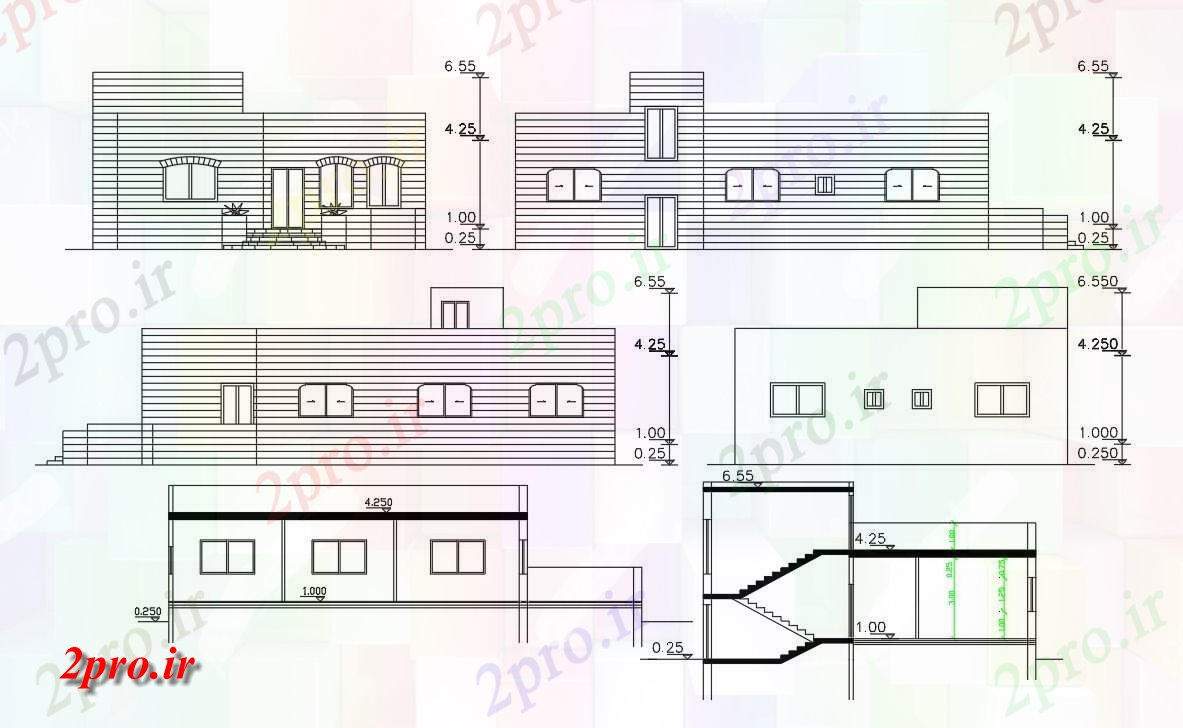 دانلود نقشه خانه های کوچک ، نگهبانی ، سازمانی - فوت مربع ساختمان خانه طراحی  نشیمن (کد155987)