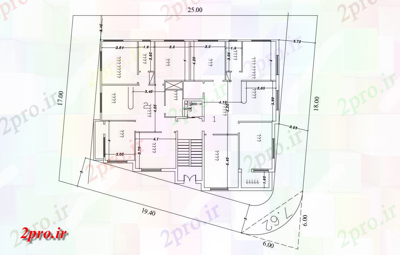 دانلود نقشه مسکونی  ، ویلایی ، آپارتمان  معماری آپارتمان   نمونه طرح (کد156073)