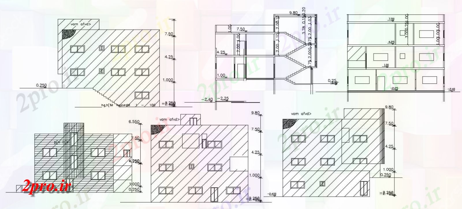 دانلود نقشه خانه های کوچک ، نگهبانی ، سازمانی - معماری ویلایی طراحی ساختمان  نشیمن (کد156082)