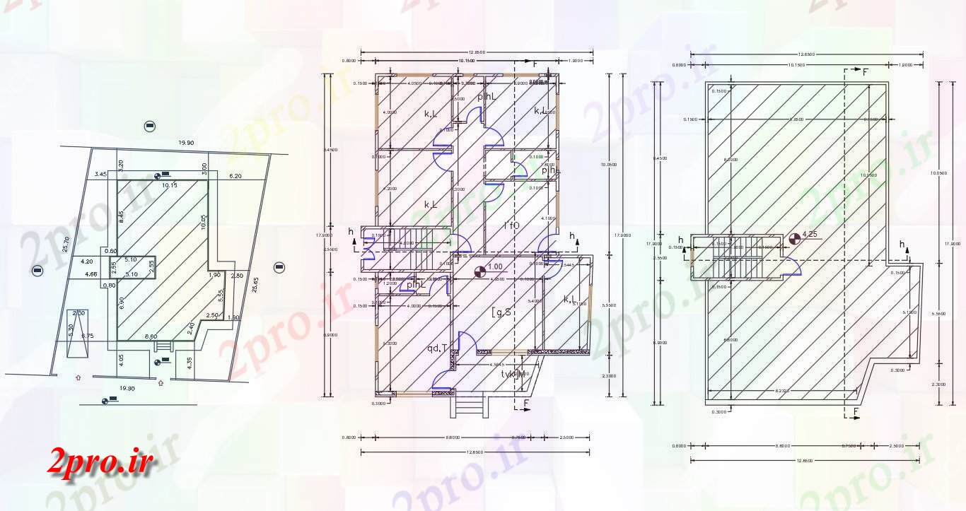 دانلود نقشه خانه های کوچک ، نگهبانی ، سازمانی - X 55 فوت طرحی برای خانه (244 میدان متری) 12 در 17 متر (کد156167)