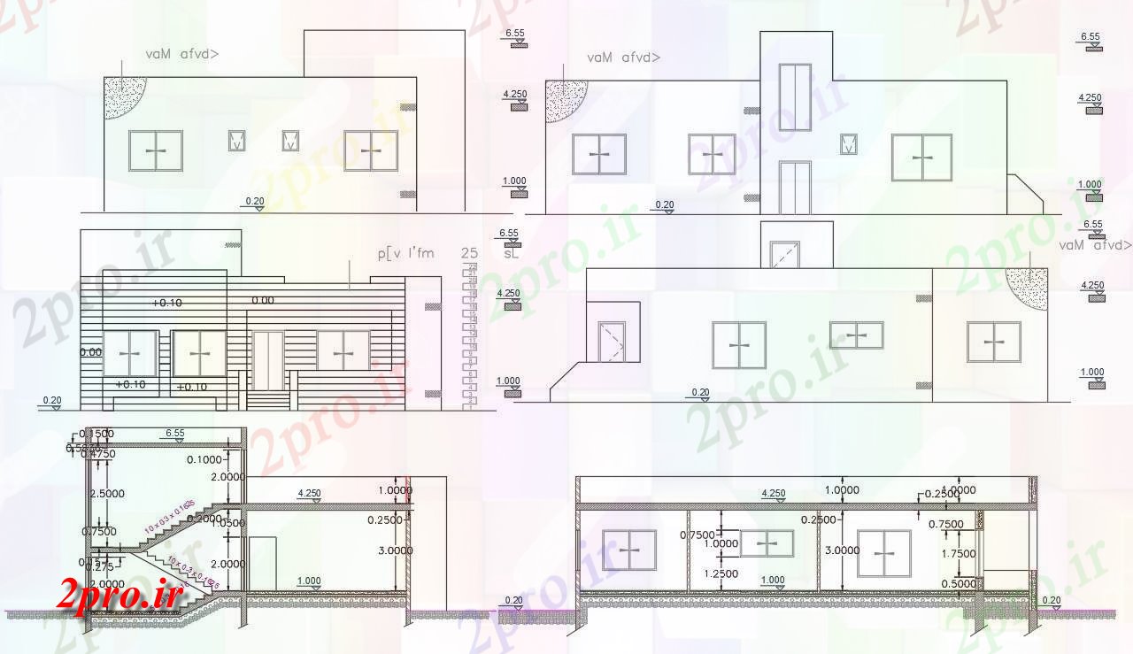 دانلود نقشه مسکونی  ، ویلایی ، آپارتمان  میدان حیاط خانه طراحی ساختمان  (کد156204)