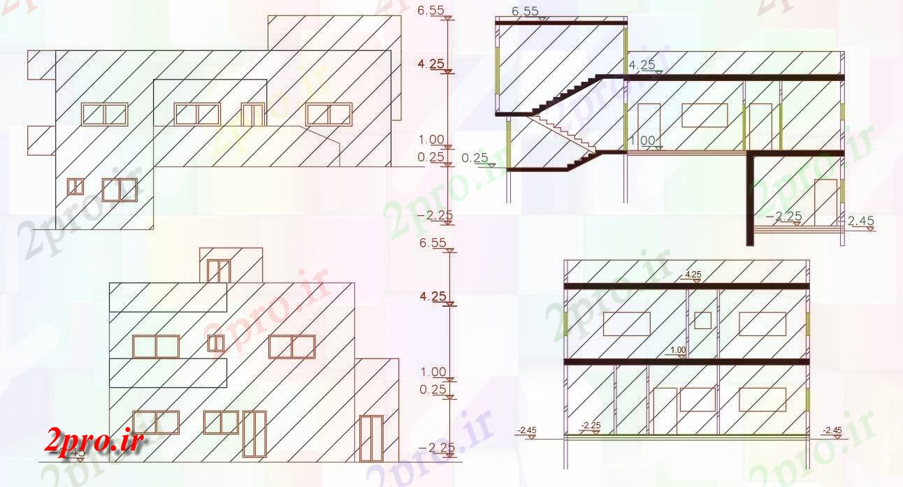 دانلود نقشه مسکونی  ، ویلایی ، آپارتمان  فوت مربع ساختمان خانه طراحی  نشیمن (کد156217)