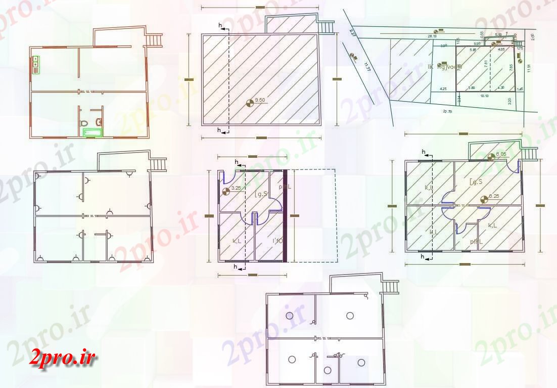 دانلود نقشه مسکونی ، ویلایی ، آپارتمان X 32 مجلس 7 در 10 متر (کد156231)