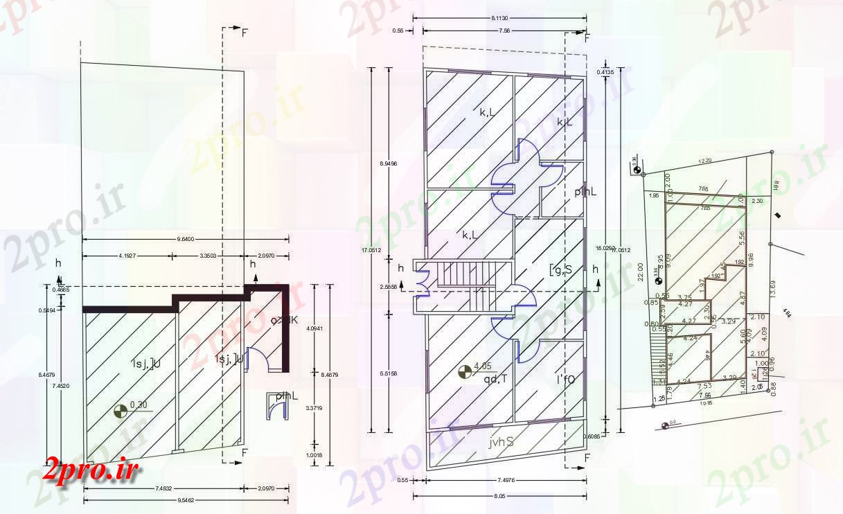 دانلود نقشه مسکونی  ، ویلایی ، آپارتمان  BHK آپارتمان   با طرحی جامع  نشیمن (کد156233)