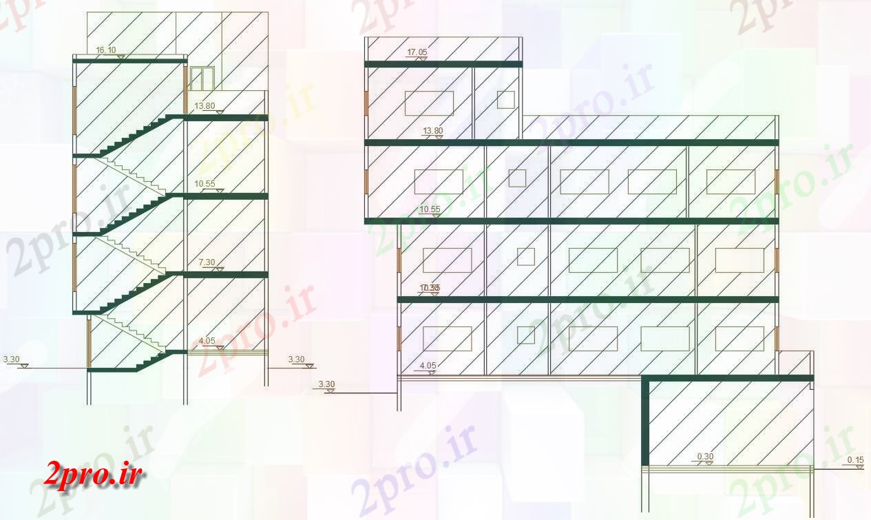 دانلود نقشه مسکونی  ، ویلایی ، آپارتمان  سطحی آپارتمان   ساختمان بخش  اتوکد (کد156237)