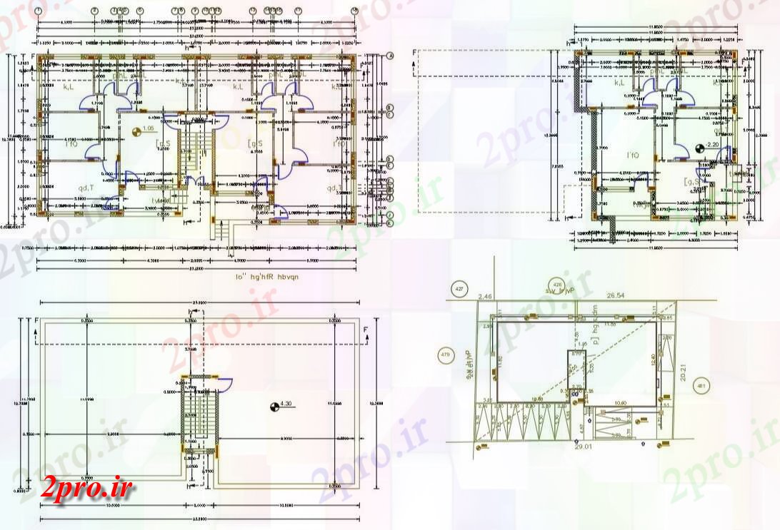 دانلود نقشه مسکونی  ، ویلایی ، آپارتمان  X 82 'آپارتمان طرحی خانه (کد156249)