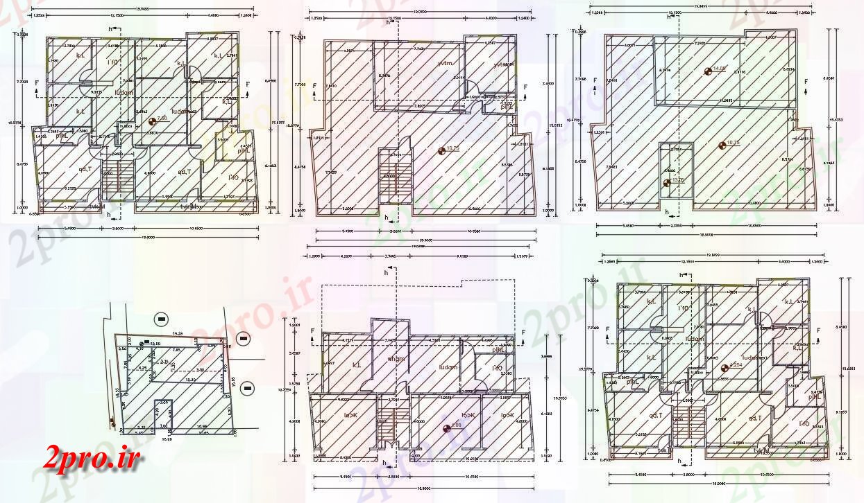 دانلود نقشه مسکونی  ، ویلایی ، آپارتمان  X 60 فوت آپارتمان   خانه (کد156283)