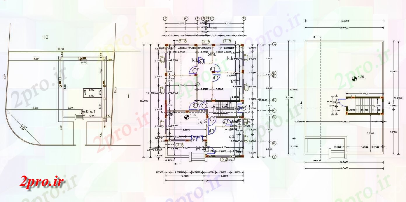 دانلود نقشه مسکونی ، ویلایی ، آپارتمان متر مربع خانه طرحی 10 در 15 متر (کد156322)