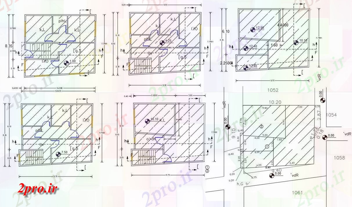 دانلود نقشه مسکونی  ، ویلایی ، آپارتمان  X 30 'آپارتمان طرحی طبقه (کد156345)